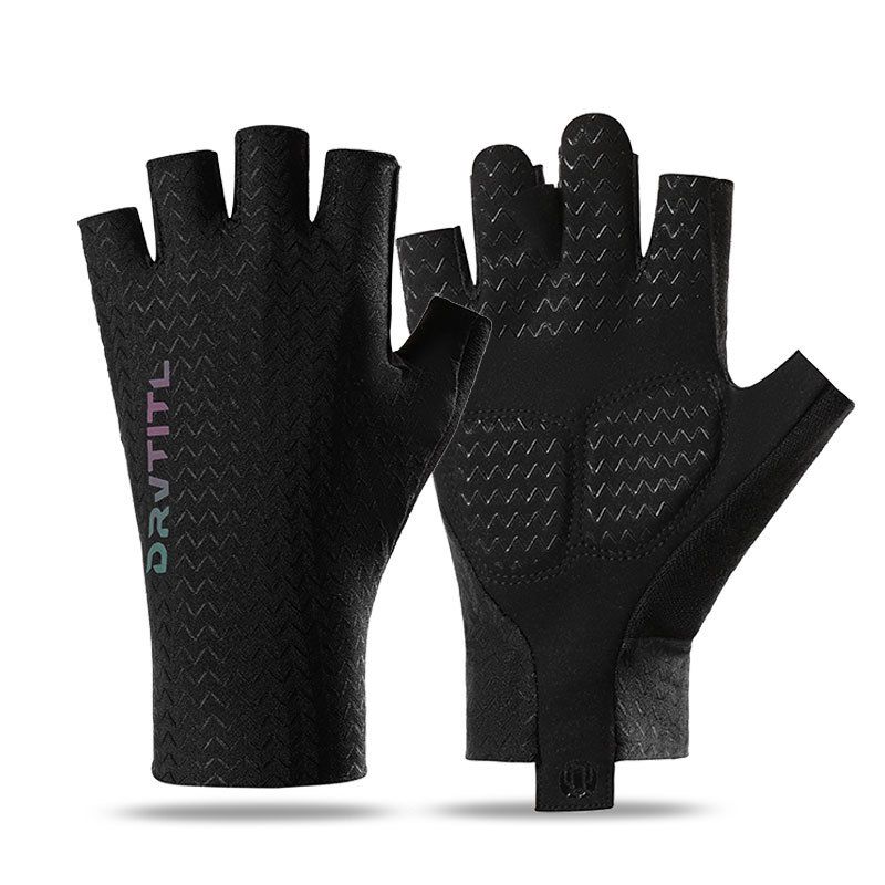 Cycling Gloves Outdoor Sports, Silicone Anti Slip Bicycle Shock Absorption, Full Finger Ice Silk Cool Breathable Couple Style_viptrois.com