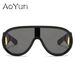 Ins Internet Celebrity Children's Sunglasses Personality Trendy Cool One Piece Children's Sunglasses Toad Frame Hip Hop Glasses_viptrois.com