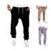 Men's Casual Fitness Drawstring Jogger Pants - Breathable Loose Fit Elastic Waist Sweatpants For Gym & Daily Wear (Multiple Colors & Sizes Available)_viptrois.com