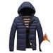 Men's Clothing Customized Light Ribs Cotton Coat Men's Winter Slim Fit Detachable Hood Plus Velvet Thickened Hooded Jacket Men_viptrois.com