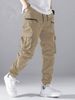Men's Multi-Pocket Cargo Trousers Workwear Pants Streetwear Durable Cotton Midweight Low Waist Spring Autumn Winter_viptrois.com