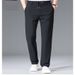 Men's Lightweight Dress Pants – Breathable & Stretch Office Trousers With Belt (M-5XL, Black/Navy/Charcoal)_viptrois.com