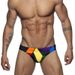 Men's Low-waist Printed Trunks, Tight-fitting Drawstring Swimming Trunks, Men's Cup-shaped Swimming Briefs With Anti-embarrassment Feature_viptrois.com