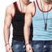 Summer Men's Ice Silk Vest Solid Color Sleeveless Breathable Tight Fitting Sports Shirt Couple Vest Or Piece_viptrois.com