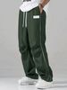 Men's Quick-Dry Outdoor Casual Pants With Stripes, Breathable Straight Leg Trousers For Sports And Daily Wear_viptrois.com