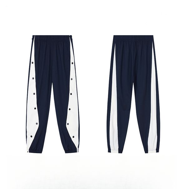 Summer American-style Button-up Men And Women, Fully Unbuttonable, Quick-release Jogger Basketball Pants_viptrois.com