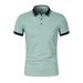 Unbeatable Quality 2025 Summer New Men's Polo Shirt Solid Color Fashion Collar Large Short Sleeve T_viptrois.com