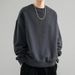 Loom Men's Autumn Winter Sweatshirt Loose Round Neck Pullover Long Sleeve Base Shirt Versatile Trendy Top_viptrois.com