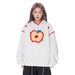 Creative Embroidery Hooded Sweatshirt Trendy Brand Unisex Color-Block Stitching Loose Casual Sports Pullover_viptrois.com