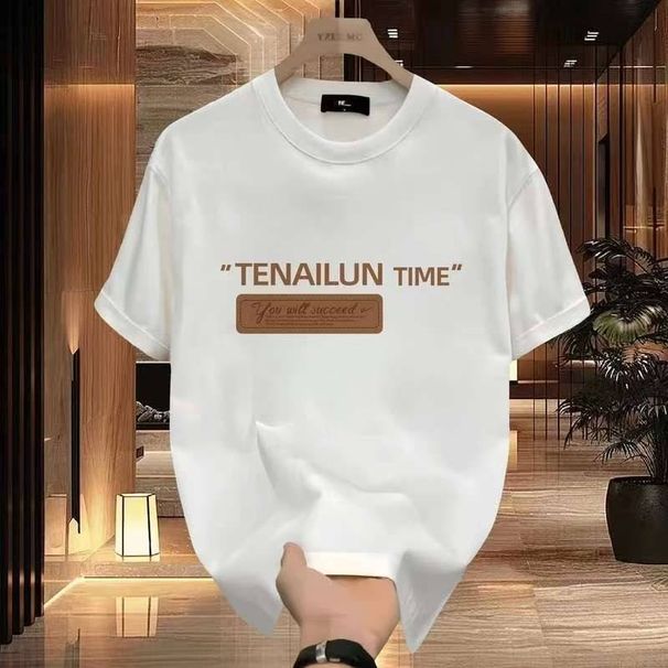 2025 Summer Loose Men And Women Pullover 100% Cotton Short Sleeve T-shirt_viptrois.com