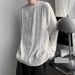 Men's Clothing Neck Long Sleeved T Shirt Men's Spring And Autumn New Trend Ins Top Clothes Chic Lazy Style Bottoming Shirt_viptrois.com