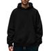 Autumn 2025 Fashion Sport Hoodies Outerwear Men's 100%Polyester Pure Color Long Sleeve Casual Loose Thick Hooded Sweatshirts_viptrois.com