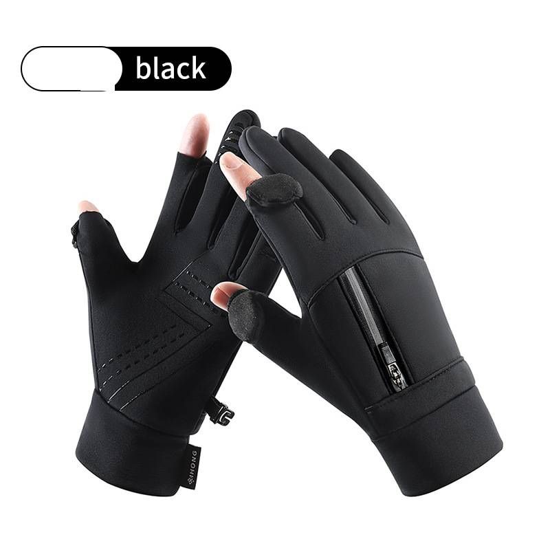 Men's Gloves Winter Sports Outdoor Cycling Gloves Non Slip Windproof Waterproof Cold Proof Touch Screen Adult Skiing Warm Gloves_viptrois.com