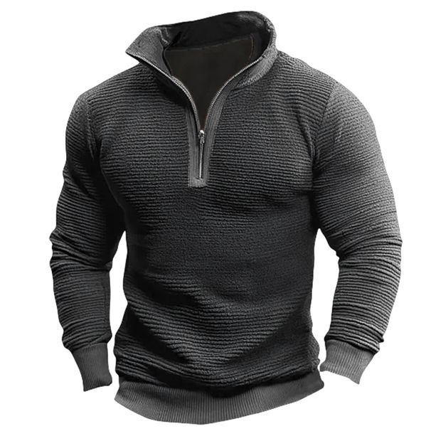 In The Autumn Of 2025, Men's Casual Jackets, Hoodies, Color-blocking Zipper Shirts In Multiple Colors And Sizes Are Available_viptrois.com