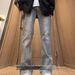 Cleanfit Men's Smoky Gray Cement Colored High Street American Retro Vibe Pants, Slim Fit, Slightly Flared._viptrois.com