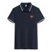 TO-MMY Casual Fashion Brand Polo Shirt Regular Style Fully Embroidered Crown Lion Pattern Logo Letter Brand Pattern Polo Shirt_viptrois.com