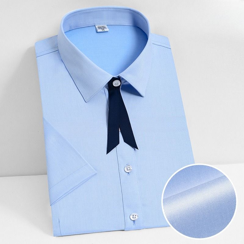 Men's Clothing Women's Premium Cotton Business Shirt – Wrinkle-Free & Breathable Long Sleeve (5 Classic Colors & Patterns, Office & Interview Ready)_viptrois.com