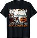 Just Waiting For Halloween Skeleton Summer Halloween T-Shirt Mens Womens Tees Top Tops Tees Men's Women's_viptrois.com