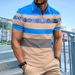 Summer Men's Casual Short-sleeved Polo Shirt Solid Color Lapel Fashion Business Breathable Comfortable Short-sleeved T-shirt_viptrois.com