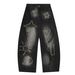 Heavy Washed Vintage Jeans For Men And Women 2025 Autumn New High Waist Slim Straight Wide Leg Pants Trendy_viptrois.com