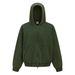 Boxy Zip-Up Hoodie – Wax-Dyed Fleece-Lined Oversized Pullover With Drop Shoulder (Men’s Streetwear)_viptrois.com
