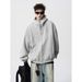 Men's Clothing Irregular Stitching Seam Jacket For Men In Winter American Style Plus Velvet Hoodie Trendy Brand All Match Casual Sweater_viptrois.com