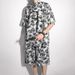 Men's Clothing Ice Silk Drape Floral Shirt Loose Casual Five-point Suit_viptrois.com