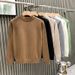 Men's Clothing Fashion Brand Half Turtleneck Sweater Men Autumn And Winter New Style Light Luxury Knitted Sweater High End Bottoming Shirt_viptrois.com