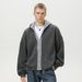 Lazy Style Imitation Deer Plush Fake Two Piece Cardigan Hooded Sweater Men's Autumn And Winter New Retro Trendy Brand Knitted Sweater Jacket_viptrois.com