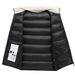 Men's Water Repellent Winter Vest – Stand Collar Thickened Jacket, Solid Color (Black/Khaki, Sizes L-5XL)_viptrois.com