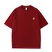 Unisex Men's Clothing Crew Neck Printed T-shirt Loose Fitting, Retro Harajuku Style, Drop Shoulder Sleeves, Unisex._viptrois.com