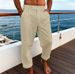 Men's Clothing Trousers Summer Trousers Beach Pants Pocket Flatpack Comfortable Breathable Holiday Day Hawaii_viptrois.com