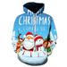 Pure 2025 Autumn Winter European And American Cross-Border Christmas Clothing 3D Digital Print Hooded Sweatshirt Pullover_viptrois.com