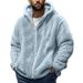 Men's Reversible Fleece-Lined Hooded Jacket – Winter Warmth With Lightweight Comfort (S-5XL, 18 Colors)_viptrois.com