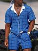Men's Clothing Men's Summer Men's Hawaiian Short Sleeved Shirt 3D Digital Printing Shirt Suit Men_viptrois.com