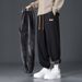 Men's Clothing Plus Velvet Straight Pants Autumn And Winter Warm Thickened One Piece Velvet Sweatpants Loose Sports Casual Trousers_viptrois.com
