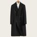 Men's Double-Faced Wool Overcoat, Knee-Length Trench Coat, Thickened Winter Jacket, Stylish Casual Outerwear_viptrois.com