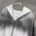 Men's Clothing High-Street Washed Gradient Zip Hoodie – 420g Heavyweight Distressed Cotton, Drop Shoulder, Dual-Zip Unisex Oversized Fit_viptrois.com