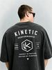 Vintage Washed Double-Sided Print Hexagon LK Monogram Letter Slogan Heavyweight 230g Cotton Men's Sports Street Tee_viptrois.com