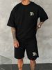 Men's Clothing Casual Sweater Two Piece Suit Cool Silk Knitted Polo Shirt Suit_viptrois.com