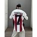 American-style Sports V-neck Jersey Short-sleeve T-shirt, New Loose Hip-hop Style T-shirt For Men And Women, Couple's_viptrois.com