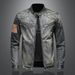 Men's Clothing Stand Up Collar Motorcycle Jacket Retro Handsome_viptrois.com