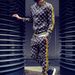 Men's Clothing 3d Printing Fitness Sweatshirt Slim Zipper Cardigan Casual Suit For Men_viptrois.com