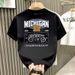 Men's Clothing Pure Cotton Printed Short Sleeved Casual Round Neck T Shirt_viptrois.com