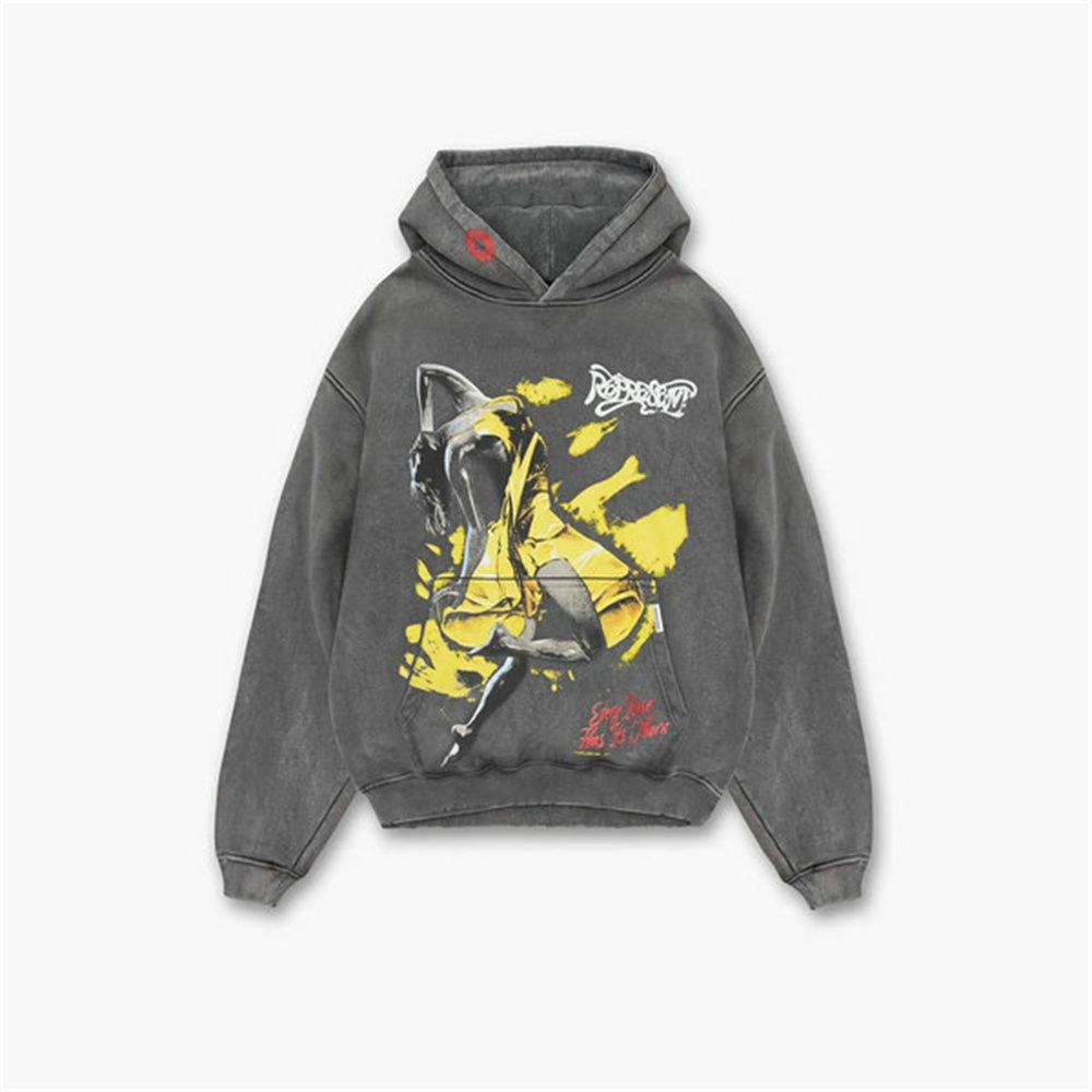 2026 Fashion American Style High Street Hip-Hop Y2K Hoodies Youth/Men Cotton Vintage Printing Washed Do Old Long Sleeve Loose Gray Hooded Sweatshirts_viptrois.com