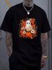 AG AGUU Halloween Shirts For Girls Ghost Pumpkin Prints T-Shirt Spooky Season Crew Neck Tops Cute Short Sleeve Tees Clothes Comfortable Casual Streetwear Top For Everyday Wear Designer Clothes Soft Print Round Neck Short Sleeve Stylish_viptrois.com