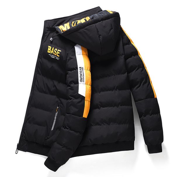 Men's Reversible Stand Collar Winter Coat – Thickened Loose Fit Cotton Jacket (Black/Red/Khaki, Sizes M-5XL)_viptrois.com