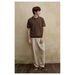 Men's Short Sleeve Polo Shirt Retro Solid Color Knitted Business Casual Summer Top New_viptrois.com