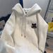 Trendy New Printed Hooded Sweatshirt With Casual And Fashionable Design, Versatile And Loose Top_viptrois.com