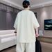 High Qualitysummer New High-Quality Casual Crew Neck T-Shirt Loose Trendy Shorts Men's Set_viptrois.com